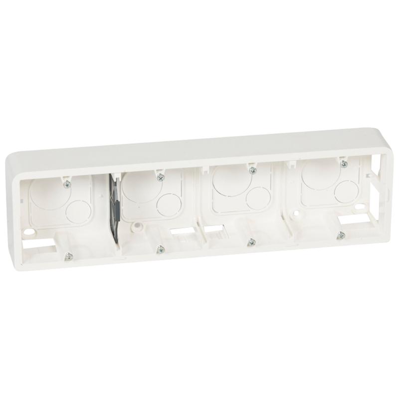 Коробка Mosaic накладная белая 10м 40мм | 080284 | Legrand — Legrand