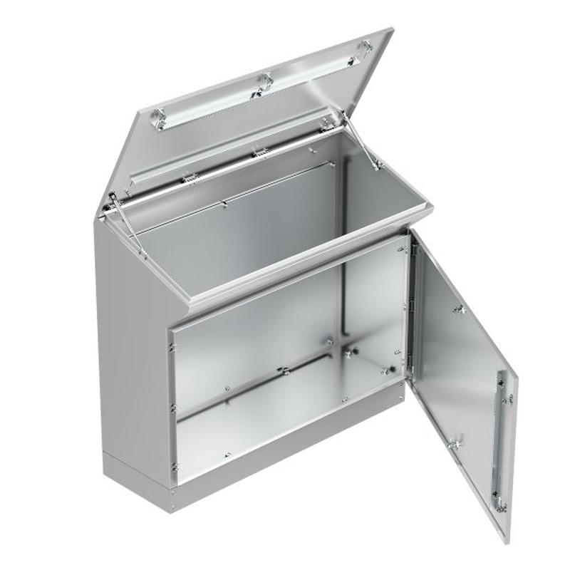 Пульт управления напольный "Inox" AISI304 TP12 IP55 (960х1200х400)|mb-inox-96-120-40|EKF — миниатюра 7