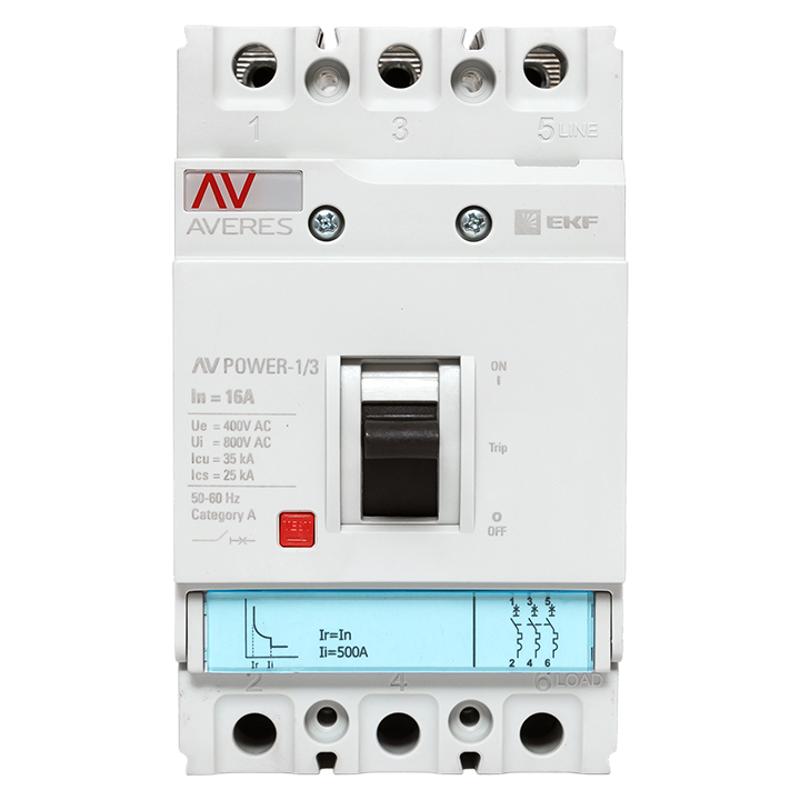 Выключатель автоматический AV POWER-1/3 16А 35kA TR | mccb-13-16-TR-av | EKF — миниатюра 2