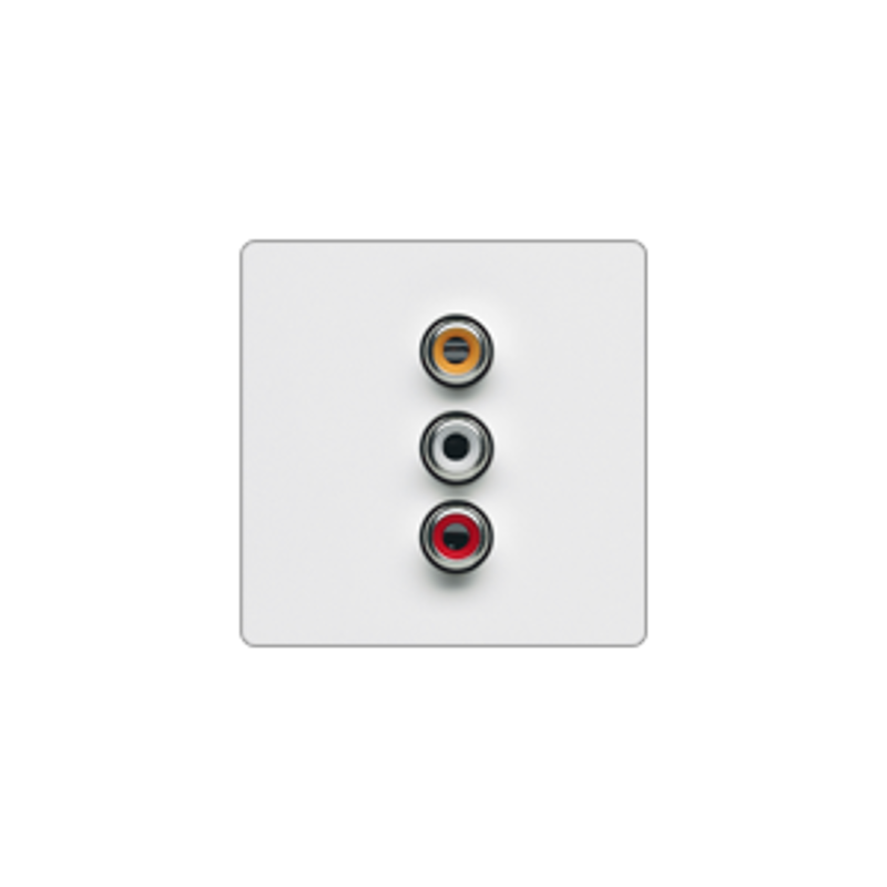 Valena LIFE Белый Накладка розетки RCA — миниатюра 2