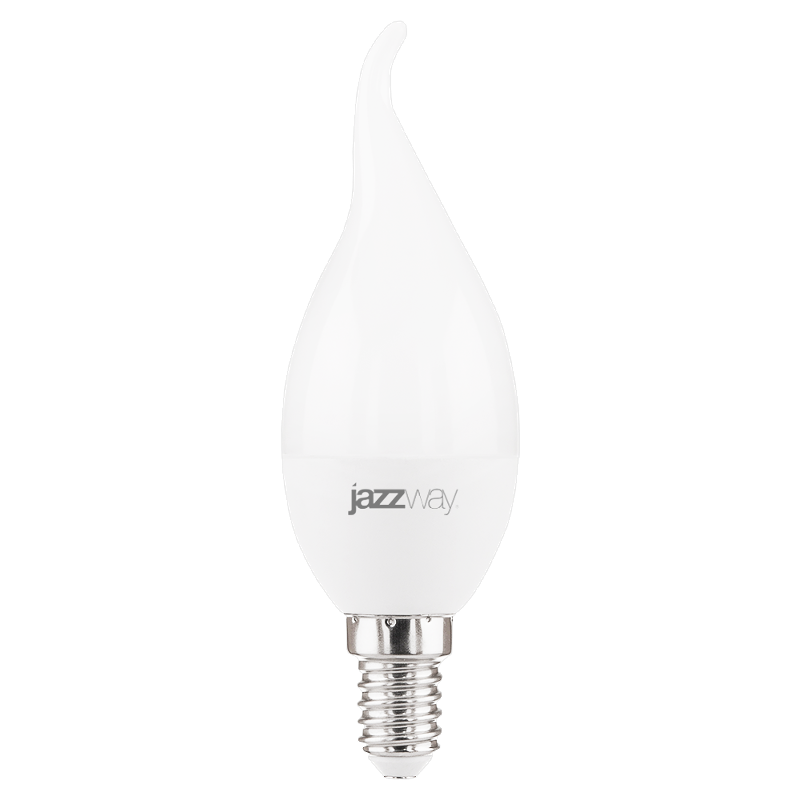 Лампа светодиодная LED 7Вт E14 220В 4000К PLED- SP CA37 свеча на ветру | 1027917-2 | Jazzway — Jazzway