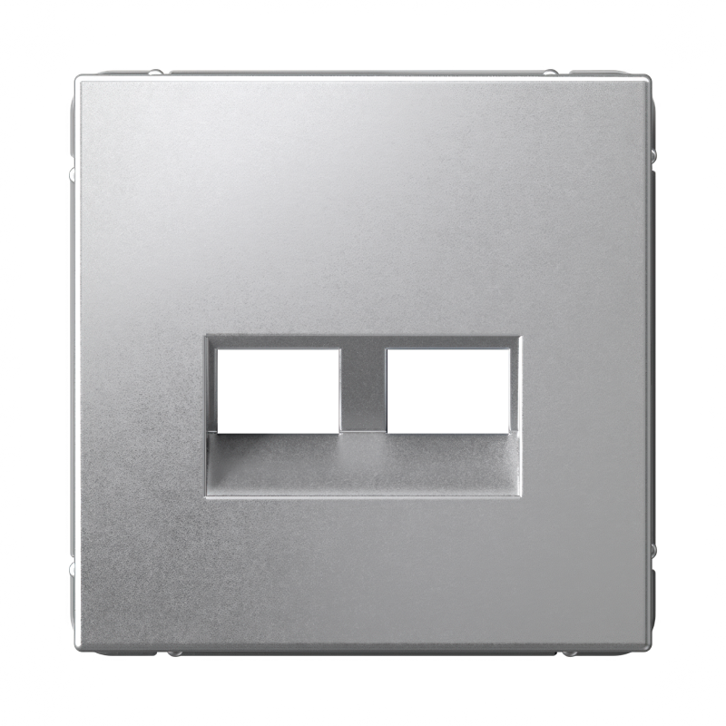 ArtGallery Алюминий Накладка двойная для информационных функций типа Keystone | GAL000390 | SE — Systeme Electric