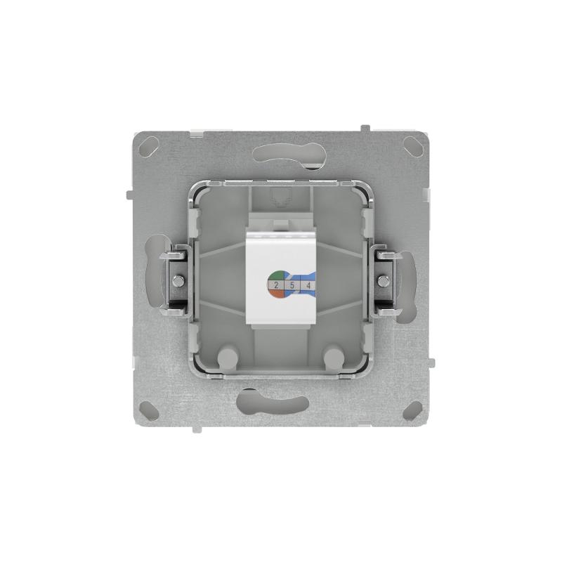 Компьютерная розетка RJ-45 без шторки, кат.6А одинарная,KANT, белый песок | 7010673 | DKC — миниатюра 3