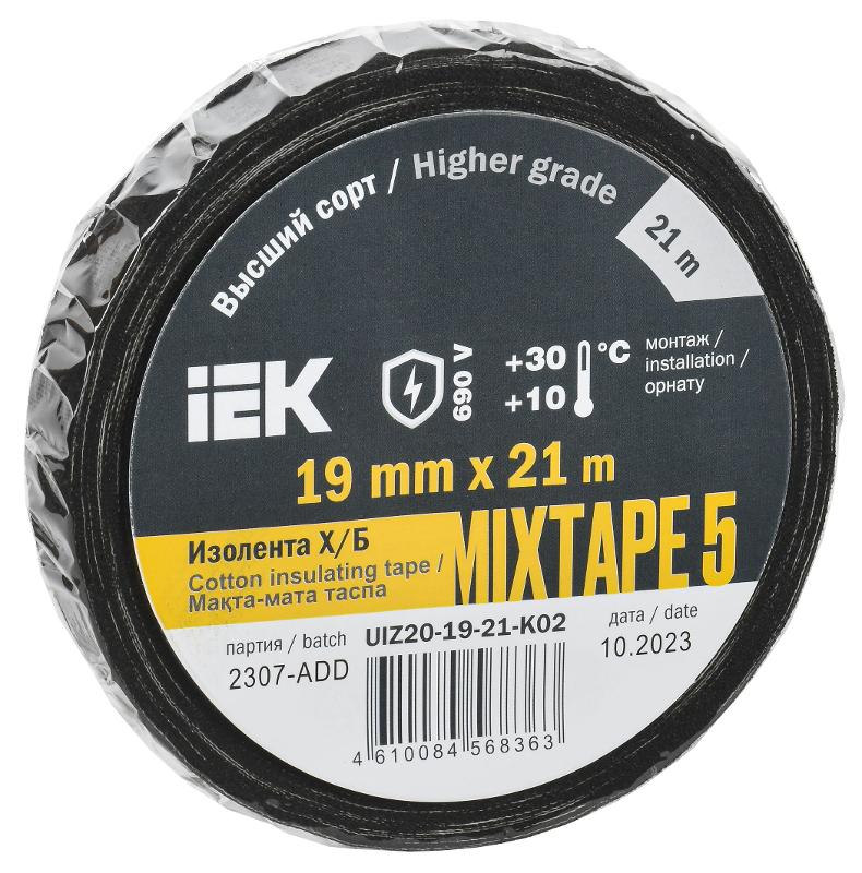 Изолента Х/Б MIXTAPE 5 19мм 21м  | UIZ20-19-21-K02 | IEK — IEK (ИЭК)