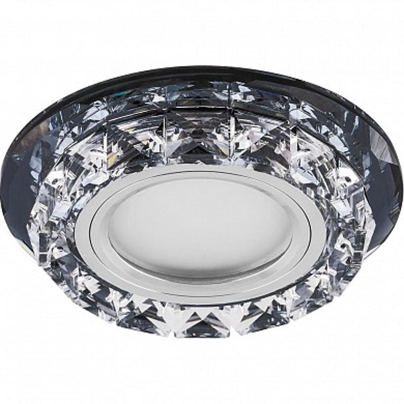 Светильник точечный встраиваемый под лампу, с LED подсветкой CD878 15LED*2835 SMD 4000K, MR16 50W G5.3, черный, прозрачный | 28822 | FERON — Feron