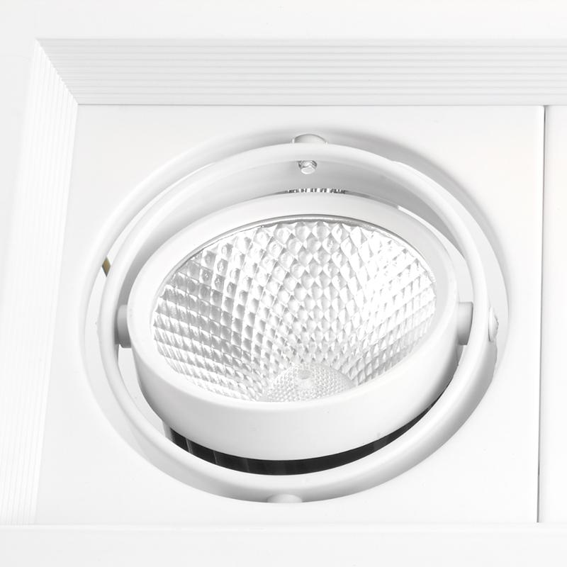 Светильник светодиодный встраиваемый карданный AL202, 2x12W, 2160 Lm, 4000К, 35 градусов, белый | 29774 | FERON — миниатюра 5