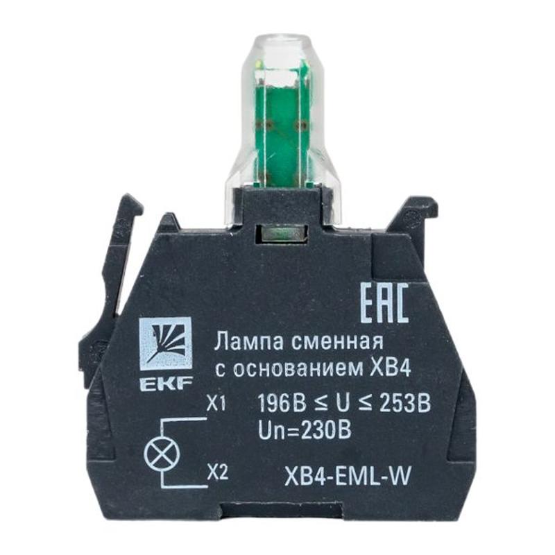 Лампа сменная c основанием XB4 белая  230В EKF PROxima  |  XB4-EML-W |  EKF  — миниатюра 19