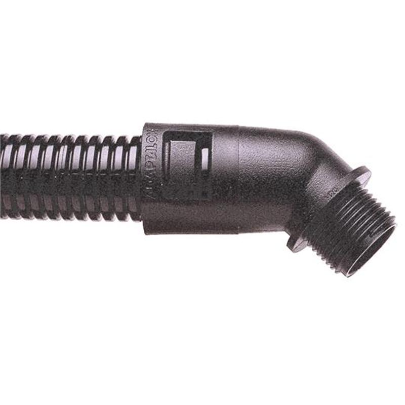 Фитинг AL16/PG11/45/BL, 45°, полиамид 66, черный, резьба PG11, d16, 10 шт. в пачке | 7TCA296000R0406 | ABB — ABB