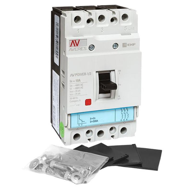 Выключатель автоматический AV POWER-1/3 10А 35kA TR | mccb-13-10-TR-av | EKF — миниатюра 10