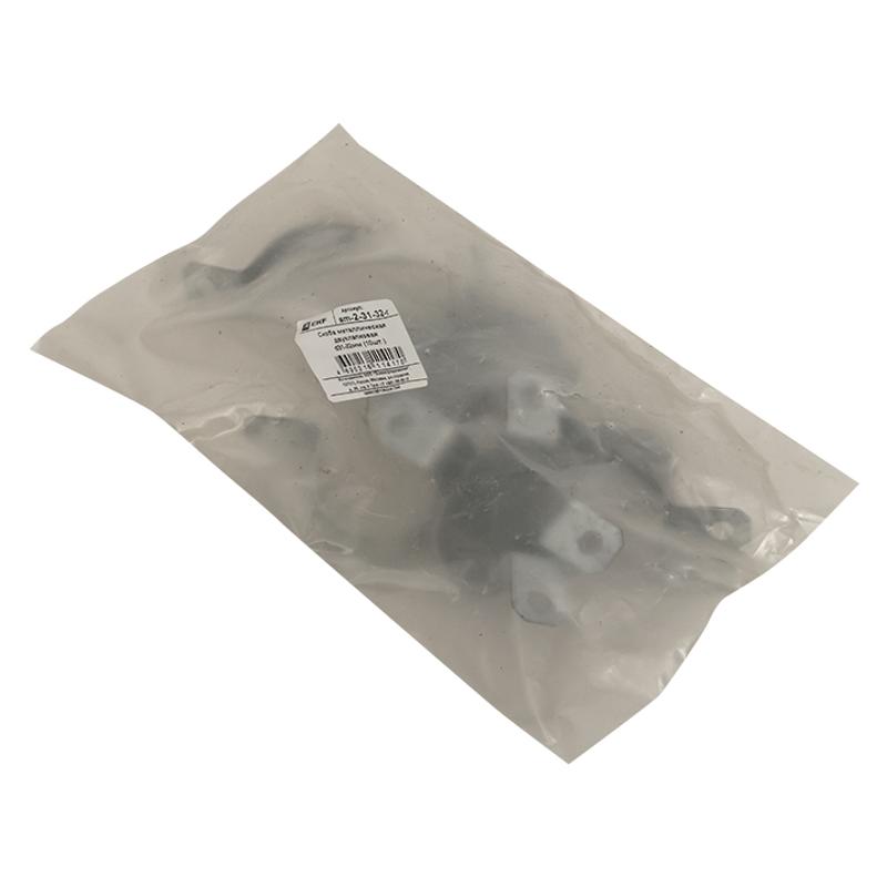 Скоба металлическая двухлапковая d31-32мм (10шт.) PROxima | sm-2-31-32-r | EKF — миниатюра 2