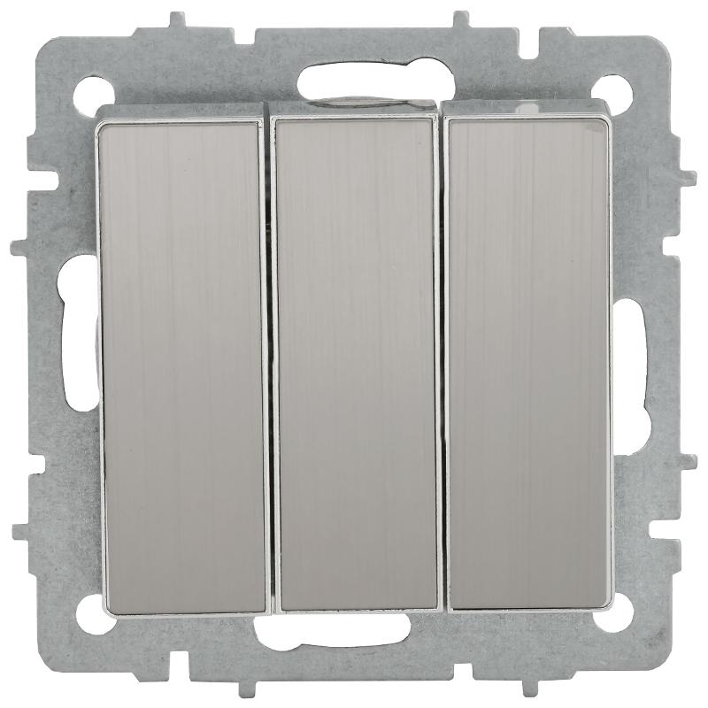 BRITE Выключ. 3-кл. 10А ВС10-3-0-БрГН мет х/н  | BR-V30-0-10-M-K23 | ИЭК — миниатюра 2