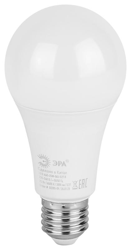 Лампа светодиодная LED A65-25W-865-E27 R (диод, груша, 25Вт, холодный, E27) (10/100/1200) | Б0048011 | ЭРА — миниатюра 4