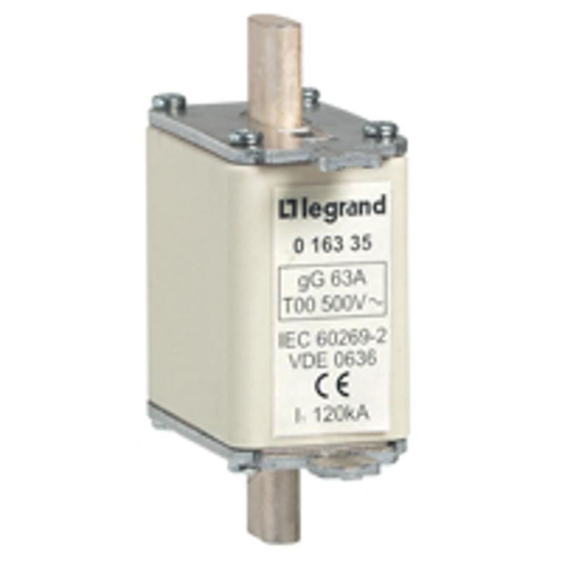 Предохранитель типа gG - размер 00 - с индикатором - 50 A | 016330 | Legrand — Legrand