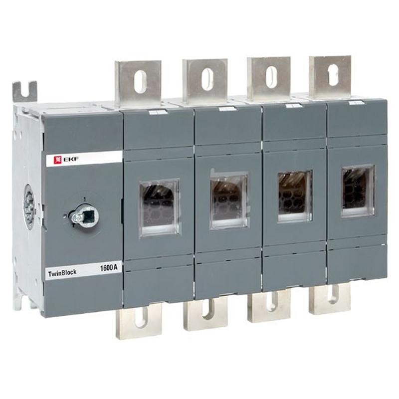Рубильник 1600A 4P без рукоятки управления TwinBlock | tb-s-1600-4p | EKF — EKF