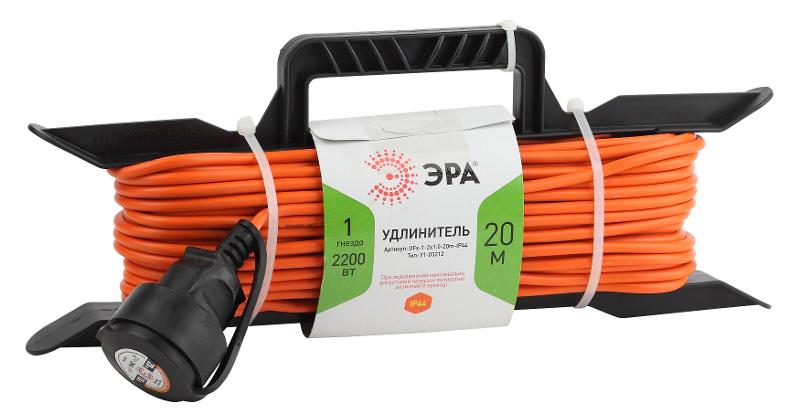 Удлинитель силовой ЭРА UFx-1-2x1.0-20m-IP44 на рамке б/з 1 гн 20м ПВС 2х1 | Б0043040 | ЭРА — ЭРА (Энергия света)