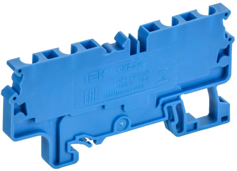 ARMAFIX Клемма пруж. CX2.5-4 BU 2,5мм2 4-конт. синяя | AF-CT40-00-4-K07-002 | IEK — миниатюра 2