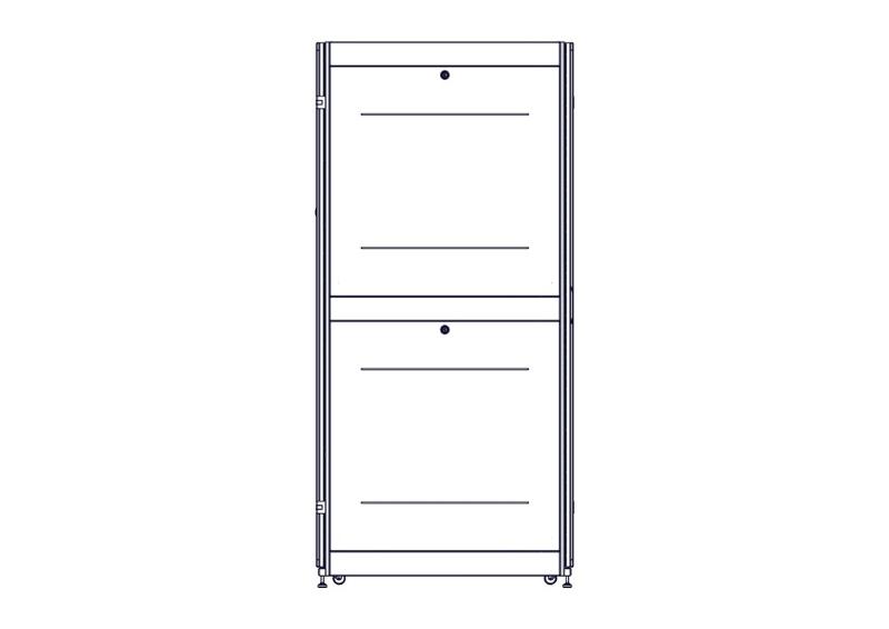 Шкаф Systeme Electric, серия Uniprom, 48U-750/1070, боковые панели 4шт, черный | UR3157 | SE — миниатюра 8
