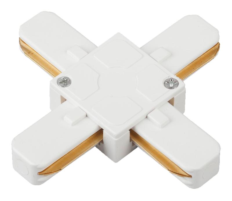 Коннектор для шинопровода Х-образный белый TR7-C 2W X WH | Б0032179 | ЭРА — ЭРА (Энергия света)
