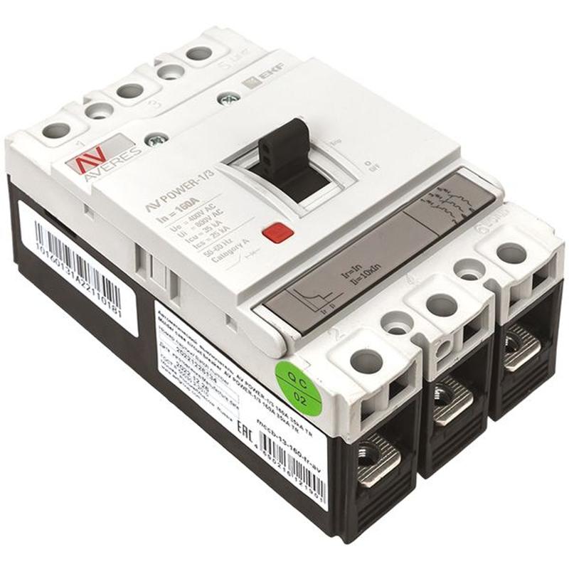 Выключатель автоматический AV POWER-1/3 160А 35kA TR | mccb-13-160-TR-av | EKF — миниатюра 13