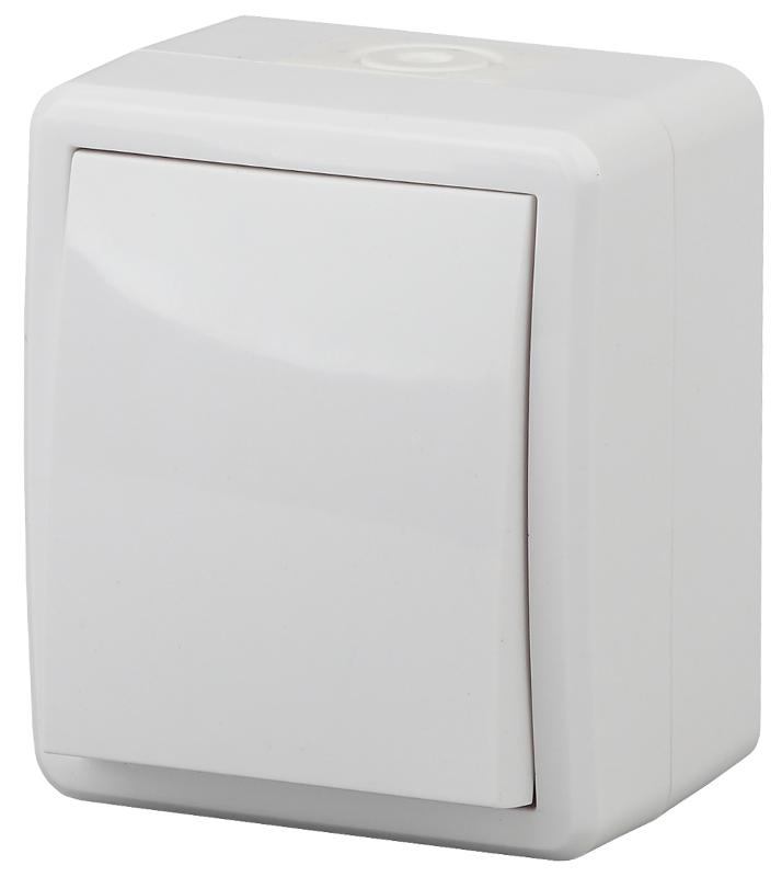 Переключатель 11-1403-01  IP54, 10АХ-250В, ОУ, Эксперт, Белый |Б0020673 | ЭРА — ЭРА (Энергия света)