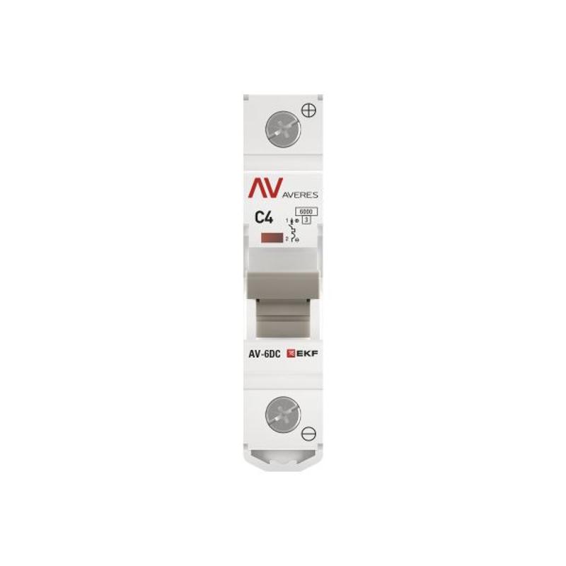 Выключатель автоматический однополюсный AV-6 DC 4А C 6кА AVERES | mcb6-DC-1-04C-av | EKF — миниатюра 12