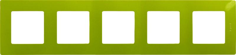 Etika Зеленый папоротник Рамка 5-ая | 672545 | Legrand — Legrand