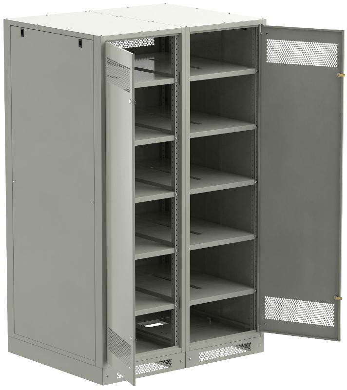 ITK LINEA B Шкаф (пустой) 2000х1200мм дверь двуст. мет. сер. | LB35-20H29-2M | ITK — фото 1 | Sento