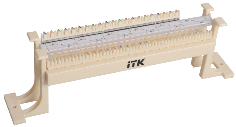 Кросс-панель на кронштейне 100-парная 110 т. | CP100-110-1 | ITK — миниатюра 2