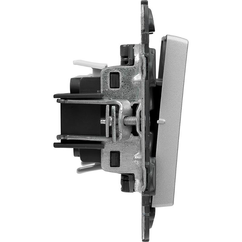 Valena LIFE DIY Алюминий Выключатель 2-клавишный 10А 250В — миниатюра 4