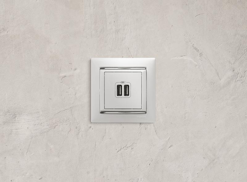 Valena Белый Розетка 2-ая USB — миниатюра 22