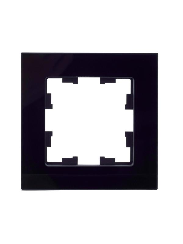 BRITE Рамка 1-ая РУ-1-2-БрЧ стекло черный | BR-M12-G-K02 | IEK — миниатюра 3