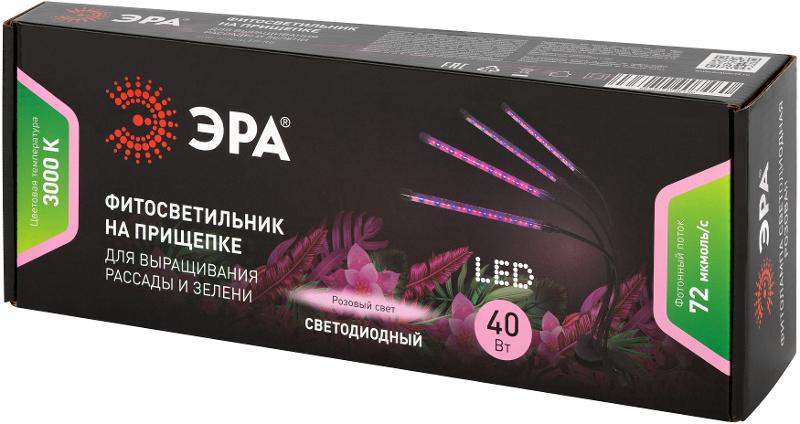 Светильник для растений на прищепке  FITO-40W-АLED-RB красно-синего спектра 40 Вт | Б0068219 | ЭРА — миниатюра 3