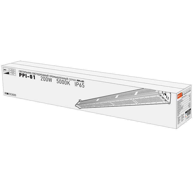 Светильник светодиодный промышленный подвесной PPI- 01 200w 5000K IP65 (new slim) 230V/50Hz/E | .5005518A | Jazzway — миниатюра 9