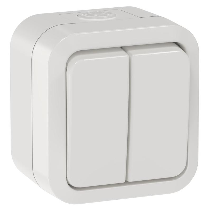 TORS Выключ. двухкл. прох. 10А IP55 TS325 белый | TS-V22-0-10-55-K01 | IEK — IEK (ИЭК)