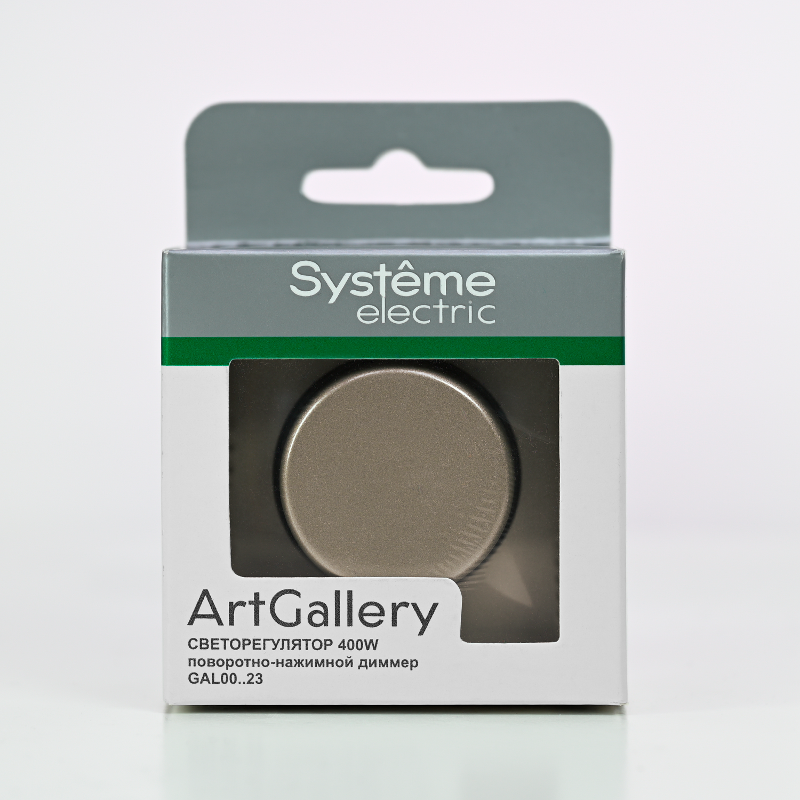 ArtGallery Шампань Светорегулятор (диммер) повор-нажим, LED, RC, 400Вт, механизм | GAL000523 | SE — миниатюра 6