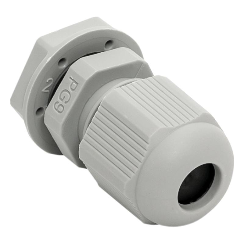 Сальник PG9 IP54 (20 шт) d отв. 15 мм / d провод. 4-8 мм PROxima | plc-pg-9-r | EKF — миниатюра 4