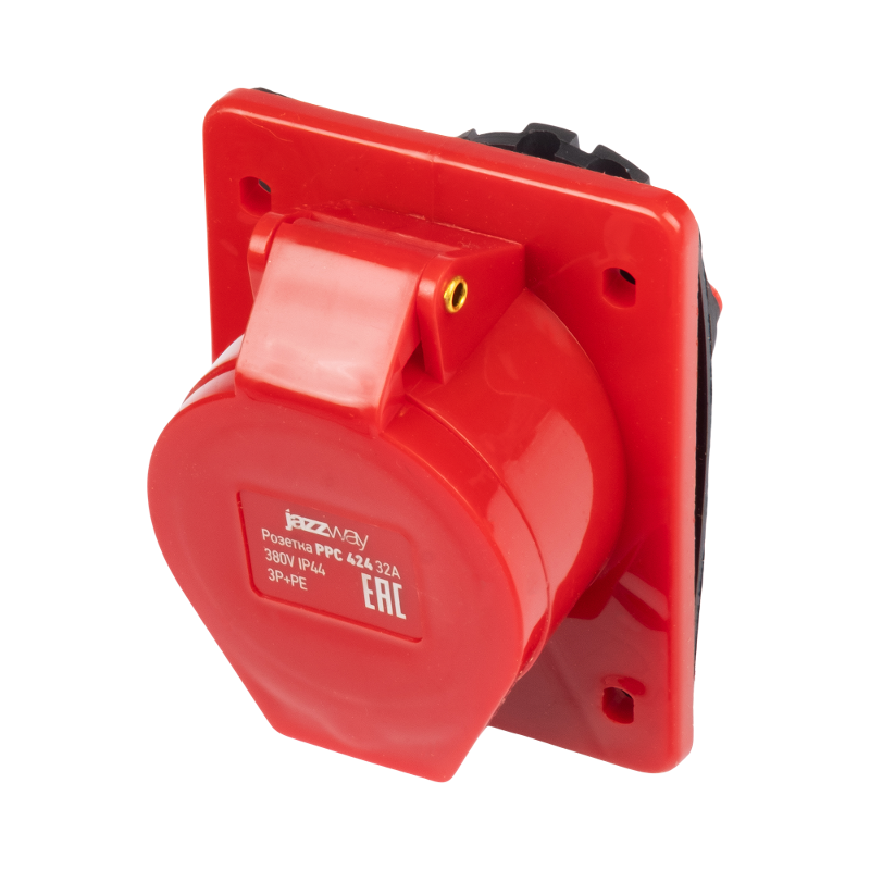 Силовой разъем  PPC 424 3Р+РЕ 32А 380В IP44  | .5073012 |  Jazzway — Jazzway