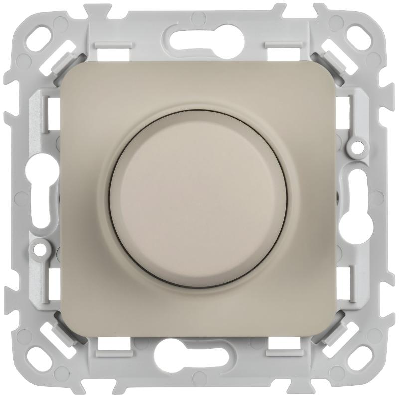 FLITE Светорегулятор проходной TRIAC (для ламп накаливания и галогеновых ламп) 550Вт СС26-5-12-ФлЛ льняной | FI-D23-0550-P-K88 | IEK — миниатюра 2