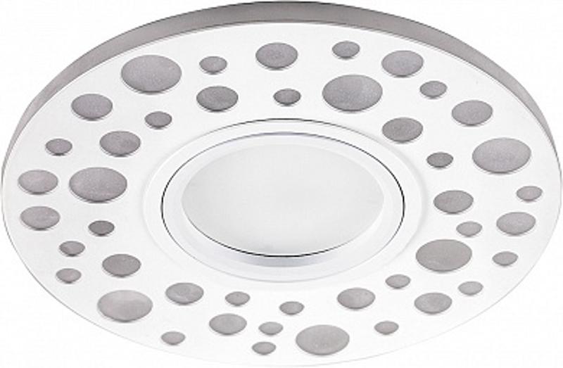 Светильник точечный встраиваемый под лампу, с LED подсветкой CD989 15LED*2835SMD 4000K, MR16 50W G5.3, белый | 32668 | FERON — Feron