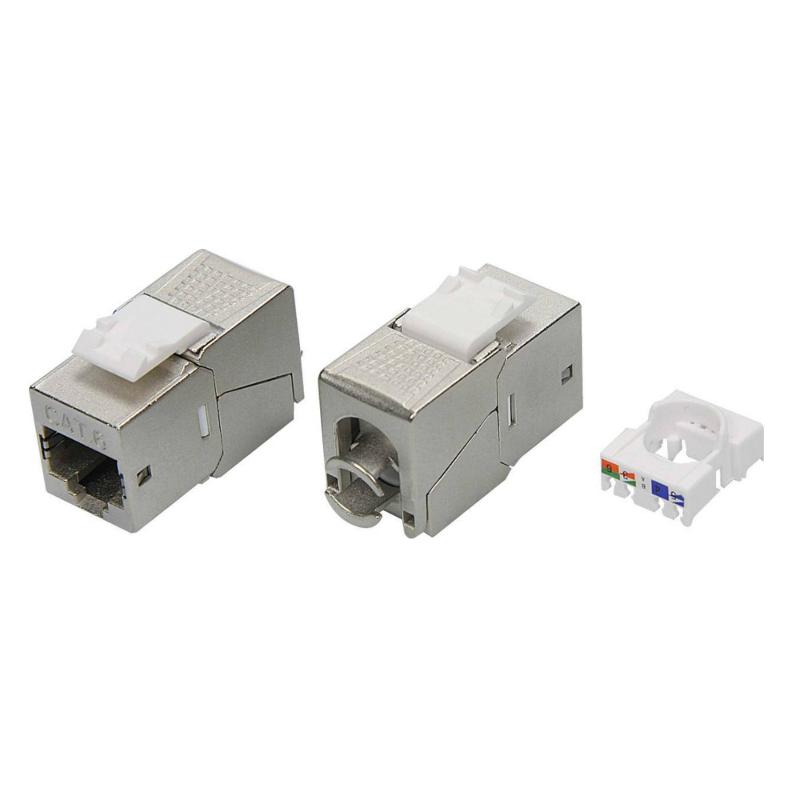 Модуль  Keystone RJ45 CAT6 экранированный(STP), 90 градусов, серебристый(форм-фактор S19) | RNK6F90TL | DKC — DKC (ДКС)