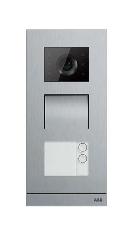 Станция вызова, видео, одноклавишная, со считывателем NFC/IC, сталь | M21322P1-S | ABB — ABB