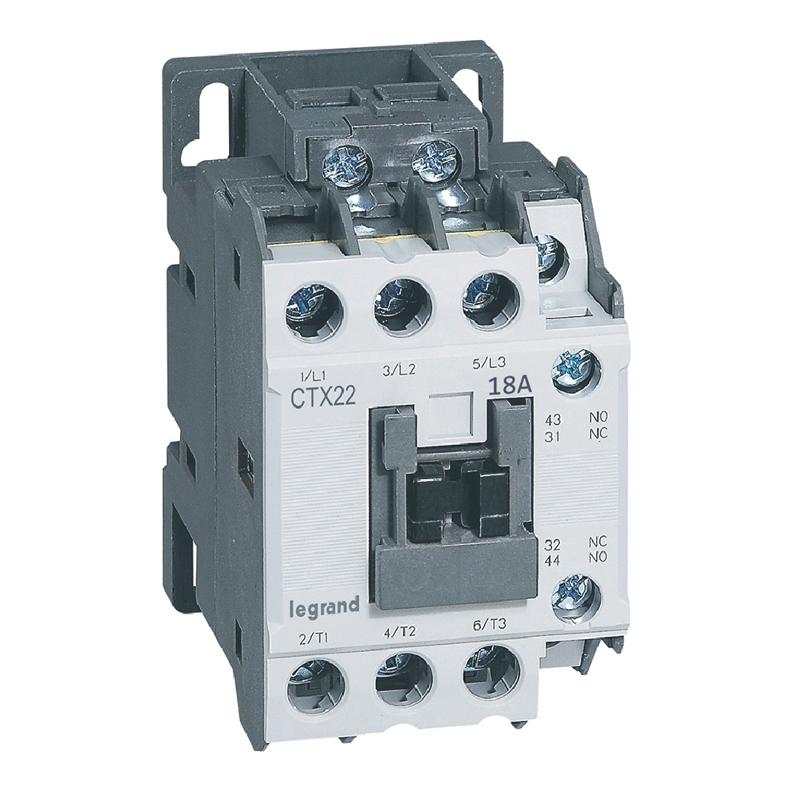 Контактор CTX3 22 3P 18A 1но1нз ~24В | 416100 | Legrand — Legrand