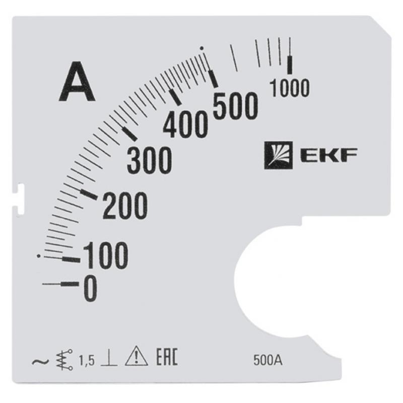 Шкала сменная для A961 500/5А-1,5 EKF PROxima | s-a961-500 | EKF — EKF