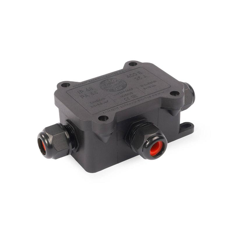 Коробка распределительная герметичная MG Box S-3 IP68 110х70х38мм, вводы М16 - 3 шт., негорючая, ЗВИ 3пары  0,5–2,5 мм.кв. | 89510 | Fortisflex — Fortisflex