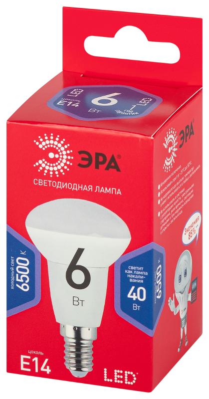 Лампа светодиодная RED LINE LED R50-6W-865-E14 R Е14 / Е14 6Вт рефлектор холодный дневной свет | Б0045335 | ЭРА — миниатюра 3