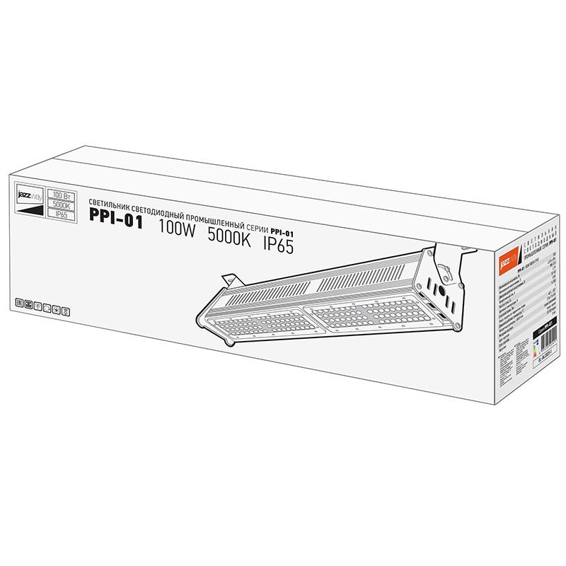Светильник светодиодный промышленный подвесной PPI- 01 100Вт 5000К IP65 (new slim) | 5005495A | Jazzway — миниатюра 8