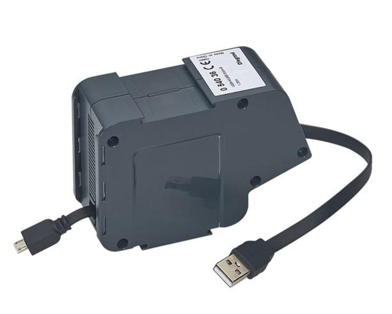 Выдвижной розеточный блок с вытяжным кабелем USB/micro-USB 1 модуль — миниатюра 2