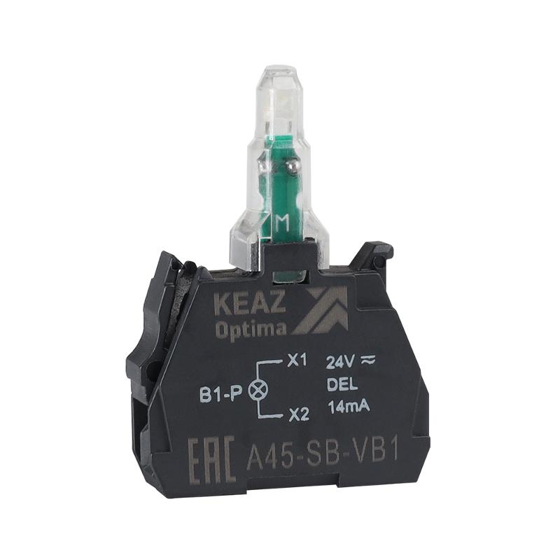 Световой блок OptiSignal D22 A45-SB-VB1 белый 24 В AC/DC с защитой от наводок ZBVB1 | 362244 | КЭАЗ — КЭАЗ (Курский электроаппаратный завод)