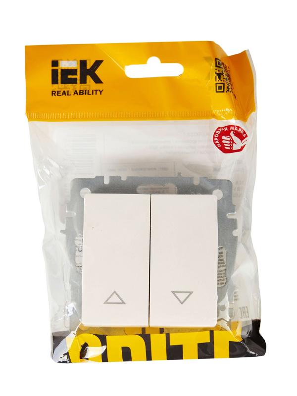 BRITE Выключатель жалюзи 10А ВС10-1-5-БрЖ жемчужный  | BR-V15-0-10-K36 | IEK — миниатюра 6