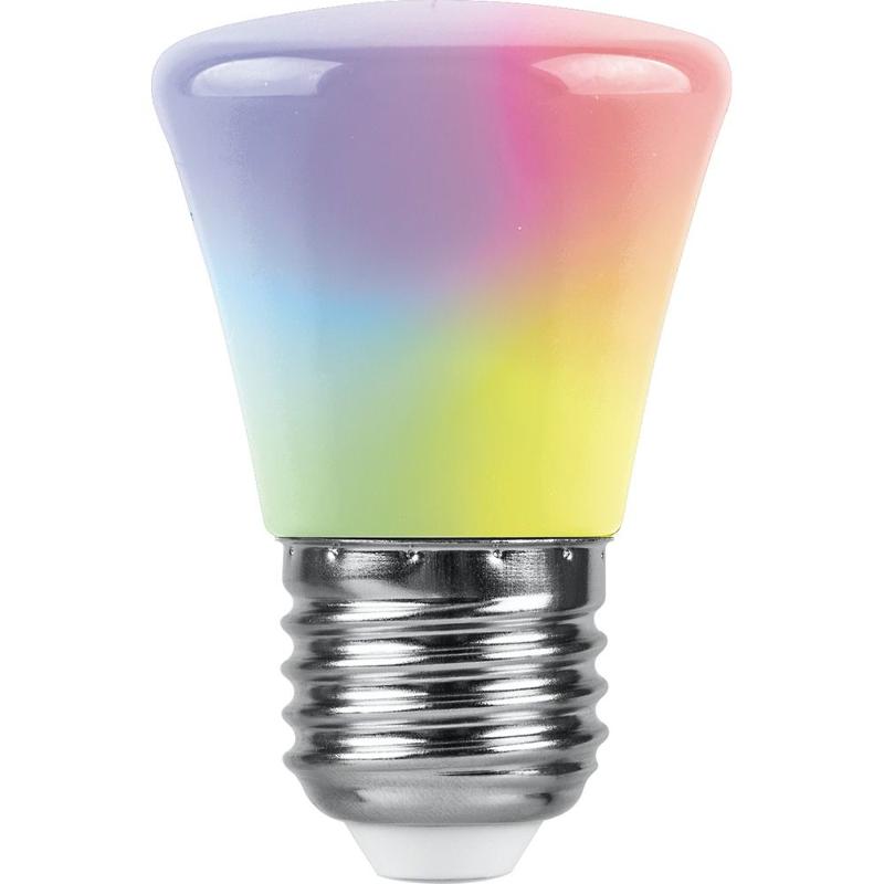 Лампа светодиодная LB-372 (1W) 230V E27 RGB Колокольчик для белт лайта матовый плавная сменая цвета | 38117 | Feron — миниатюра 2